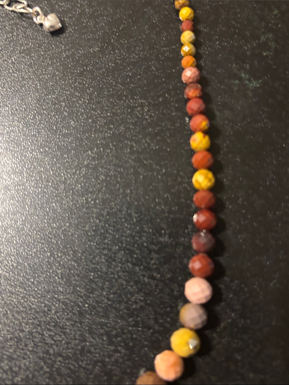 Jay King Multicolor Faceted Stone Bead Necklace - Yellow, Brown & Coral Earth - Picture 10 of 14